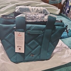 Lug Women's Quilted Teal Tote Bag